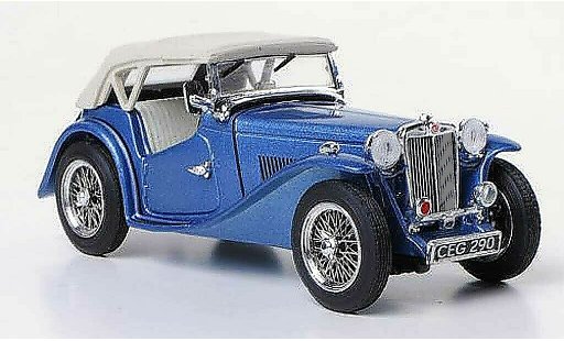 MG TC Base 1/43 Vitesse bleu RHD miniature