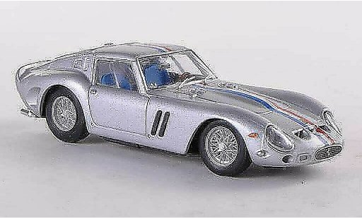 Ferrari 250 GTO 1963 1/43 Brumm grise(bleue-blanche-rouge-bandes) miniature