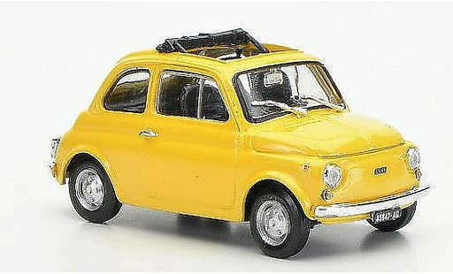 Fiat 500 R 1/43 Brumm jaunebeige ge?ffnetes toit pliant 1972 miniature