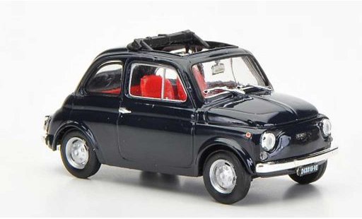 Fiat 500 R 1/43 Brumm bleu ge?ffnetes toit pliant 1972 miniature