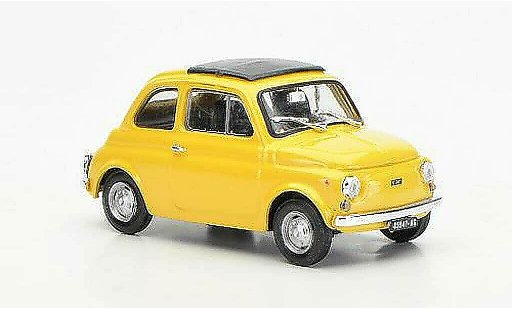 Fiat 500 R 1/43 Brumm jaunebeige ferm&Atilde;&copy;es toit pliant 1972 miniature