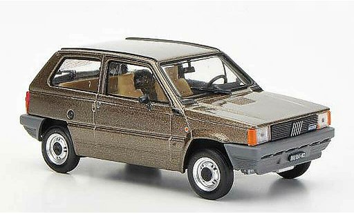 Fiat Panda 45S 1/43 Brumm marron 1982 miniature
