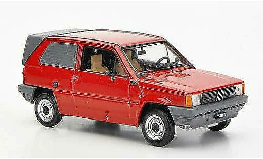 Fiat Panda Van 1/43 Brumm rouge Carozzeria Maggiora 1982 miniature