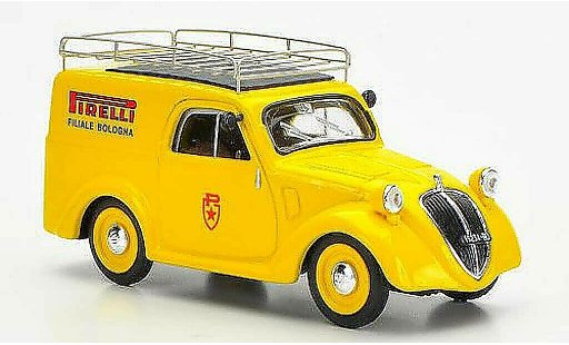 Fiat 500 B 1/43 Brumm Furgoncino Pirelli Filiale di Bologna Assistenza Mille Miglia 1950 miniature