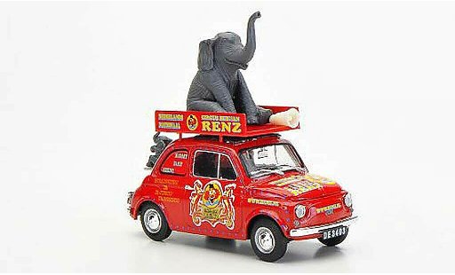 Fiat 500 R 1/43 Brumm NL Circus Renz (NL) Bellissimo 2007 1972 miniature