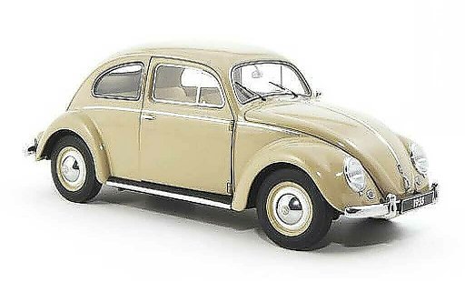 Volkswagen Kafer Base 1/18 Autoart beige 1955 miniature