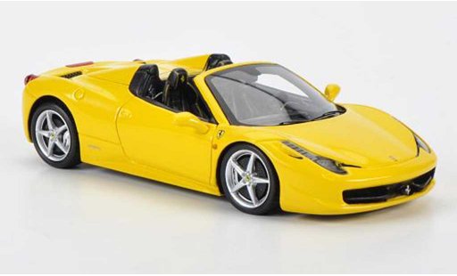 Ferrari 458 Italia Spider 1/43 Fujimi jaune 2012 miniature