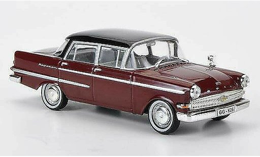 Opel Kapitan P2.6 1/43 WhiteBox rouge/noire miniature