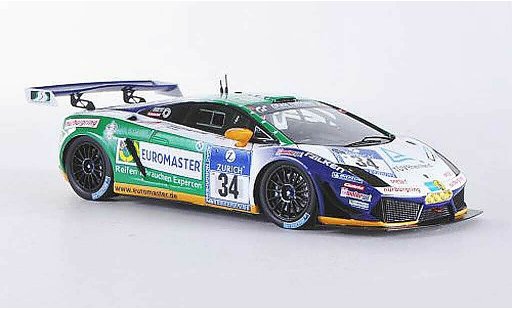 Lamborghini Gallardo LP600-4 1/43 Minichamps No.34 Reiter Engineering 24h Nurburgring 2011 F.pi&Atilde;&uml;ce / J.pi&Atilde;&uml;ce / H.J.pi&Atilde;&uml;ce / D.Rostek miniature