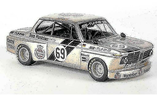 Bmw 2002 tii 1/43 Neo No.69 Team Warsteiner GS-Tuning J.Obermoser DRM miniature