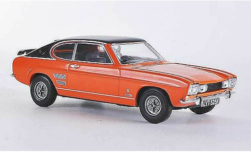 Ford Capri 1600 1/43 Vanguards Mk1 GT XLR orange/matnoire RHD miniature