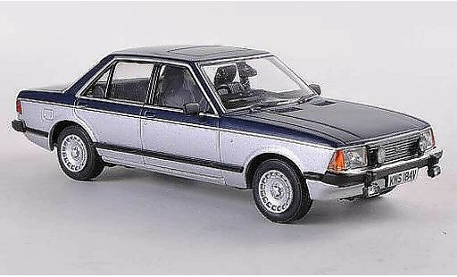 Ford Granada Berlina 1/43 Vanguards MkII 2.8 Ghia Sapphire bleue/grise miniature