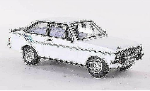 Ford Escort Harrier 1/43 Vanguards white/bleue RHD miniature