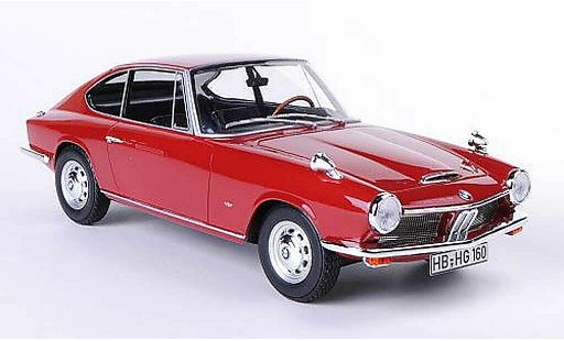 Bmw 1600 GT 1/18 BoS Models rouge 1968 miniature