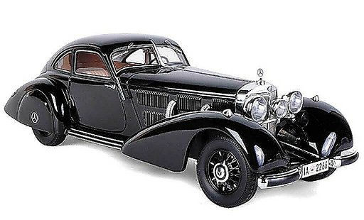 Mercedes 540 K Base 1/18 BoS Models Autobahn-Kurier noire limit&Atilde;&copy;e Auflage 2.000 pi&Atilde;&uml;ce 1935 miniature