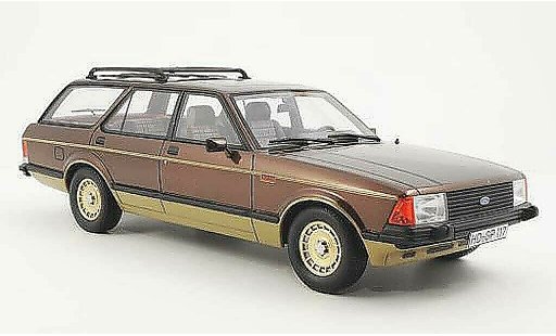 Ford Granada Turnier 1/18 BoS Models MKII Chasseur marron-met./gold limit&Atilde;&copy;e Auflage 1.000 1980 miniature