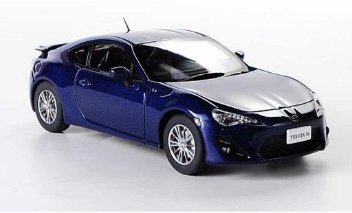 Toyota 86 2012 1/43 Ebbro bleu RHD miniature