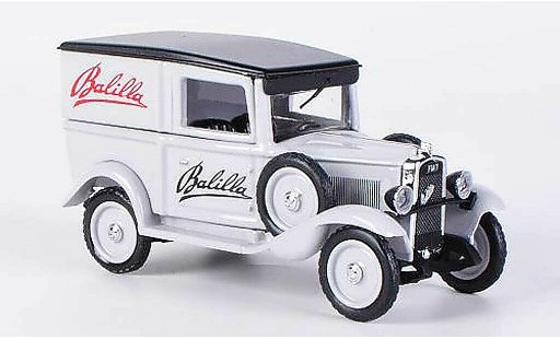 Fiat 508 Furgone 1/43 Rio fourgon Werbefahrzeug avec Plakatwand et Figur miniature