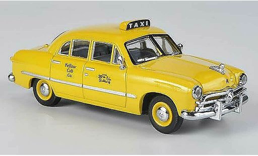 Ford Custom Taxi 1/43 American Heritage Models 4-portes Sedan Yellow Cab Co. jaune miniature
