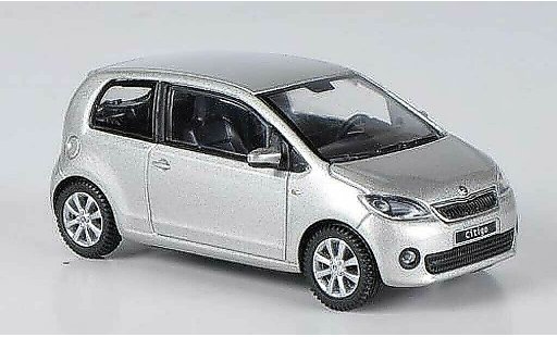 Skoda Citigo 3 portes 1/43 Abrex grise Brilliant 3- 2012 miniature