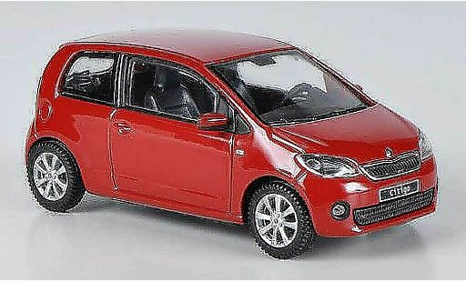 Skoda Citigo 3 portes 1/43 Abrex rouge 3-Turer 2012 miniature