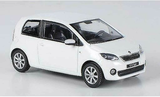 Skoda Citigo 3 portes 1/43 Abrex blanche 3- 2012 miniature