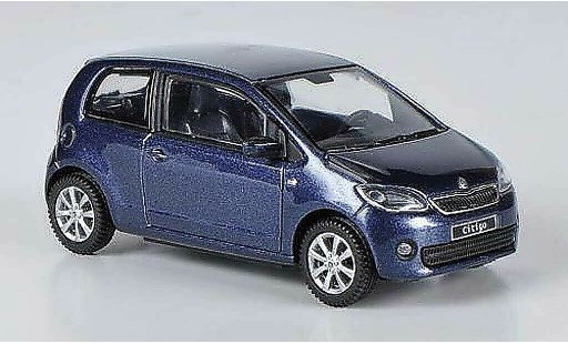 Skoda Citigo 3 portes 1/43 Abrex bleu 3- 2012 miniature