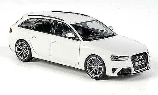 Audi RS4 avant 1/43 Minichamps (Typ B8) blanche 2012 miniature