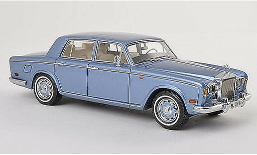 Rolls Royce Silver Shadow Base 1/43 Neo clair-bleu LHD limitee edition 300 piece 1974 miniature