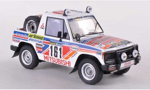 Mitsubishi Pajero Base 1/43 HPI No.161 Le Point Rally Paris-Dakar 1983 A.Cowan/C.Malkin miniature