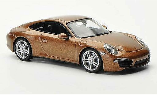 Porsche 911 Carrera 4 1/43 Minichamps marron 2012 miniature