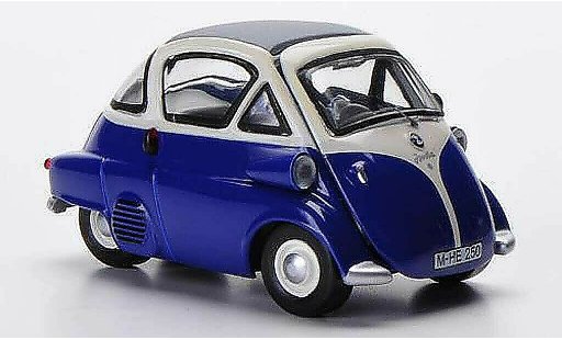 Bmw Isetta citadine 1/43 Schuco bleu/blanche miniature