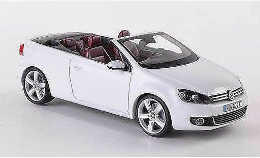 Volkswagen Golf Cabriolet 1/43 Schuco Cabrio blanche miniature
