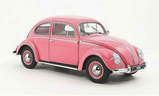 Volkswagen Kafer Base 1/18 Autoart rose 1955 miniature