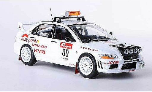 Mitsubishi Lancer Evolution VII 1/43 IXO No.00 Safety Car Rally Japan 2010 miniature