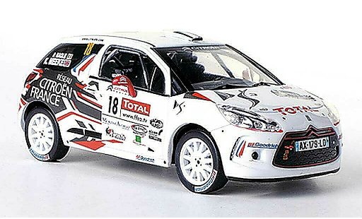 DS Automobiles DS3 R3 1/43 IXO No.18 Total K.Meeke / P.Nagle Rally Mont-Blanc Morzine 2010 miniature