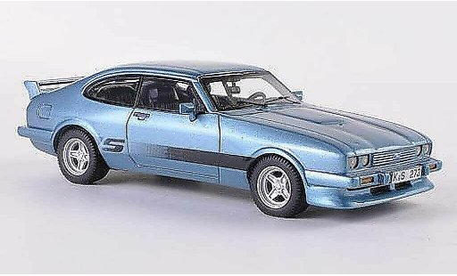 Ford Capri 2.8 Turbo 1/43 Neo MK III Tuning S-Version bleue 1981 miniature