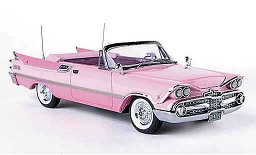 Dodge Custom Royal Lancer Cabriolet 1/43 American Excellence rose/rose limit&Atilde;&copy;e Auflage 500 pi&Atilde;&uml;ce 1959 miniature