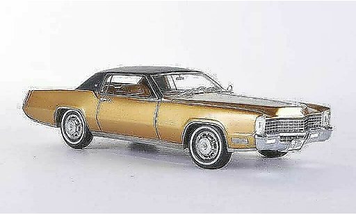 Cadillac Eldorado Coupe 1/43 Neo 2-Door gold/noire 1968 miniature