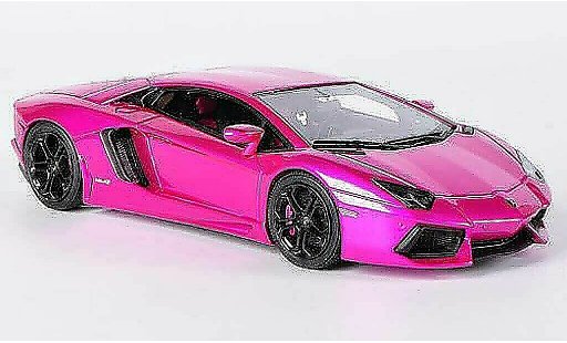 Lamborghini Aventador LP700-4 1/43 Look Smart rose 2011 miniature