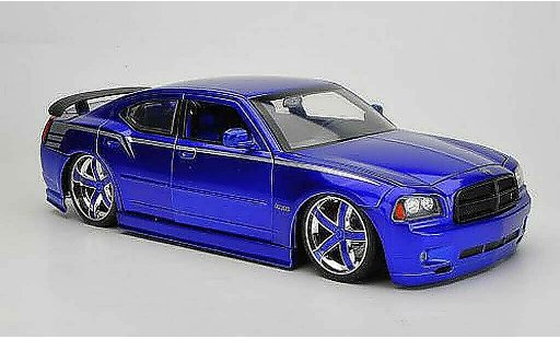 Dodge Charger 2006 1/18 Jada Toys SRT8 bleu miniature