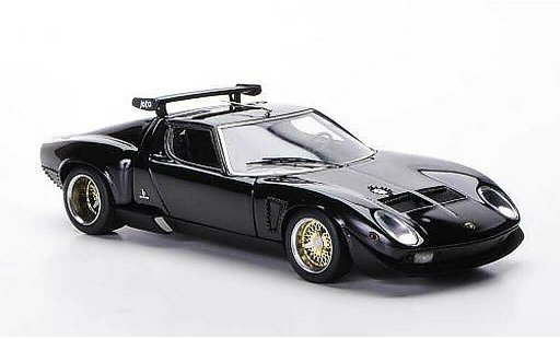 Lamborghini Miura Jota 1/43 FrontiArt SVR noire 1972 miniature