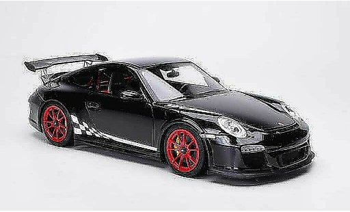 Porsche 911 GT3 RS 1/18 FrontiArt 2010 noire/blanche miniature