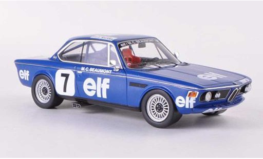 Bmw 3.0 CSL 1/43 Spark No.7 Elf Championnat de France Production 1976 M.C.Beaumont miniature