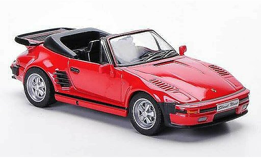 Porsche 911 Cabriolet 1/43 Solido Carrera Flatnose rouge 1989 miniature