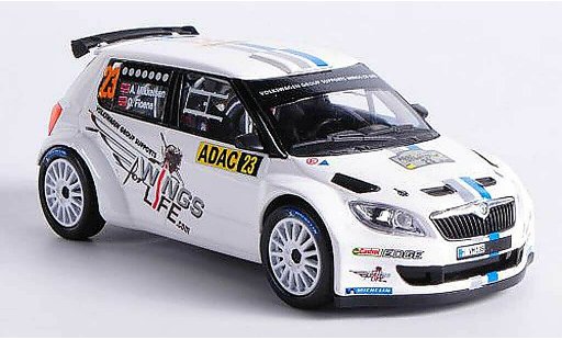 Skoda Fabia S2000 1/43 Abrex No.23 A.Mikkelsen / O.Floene ADAC Rally Allemagne 2012 miniature