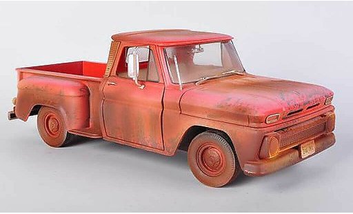 Chevrolet C-10 Pickup 1/18 Greenlight Stepside rouge Twilight - Bella's Chevy Truck 1963 miniature