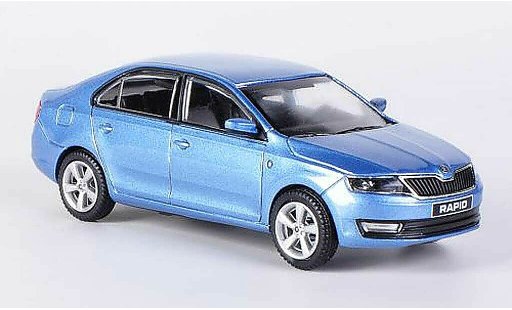 Skoda Rapid Base 1/43 Abrex bleu 2012 miniature