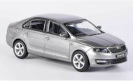 Skoda Rapid Base 1/43 Abrex grise 2012 miniature