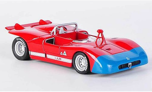 Alfa Romeo 33.3 prototipo 1/43 M4 1971 rouge/bleu miniature